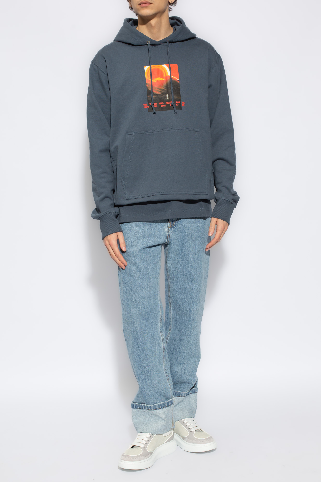 Helmut lang cheap blue hoodie